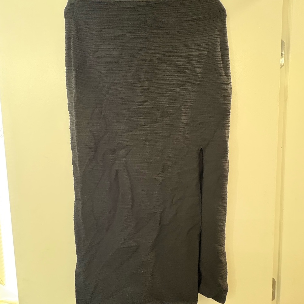 COS Textured Black Pencil Skirt